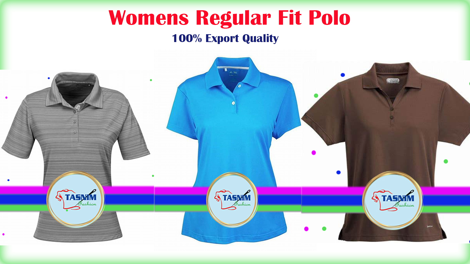 Womens Regular Fit Polo