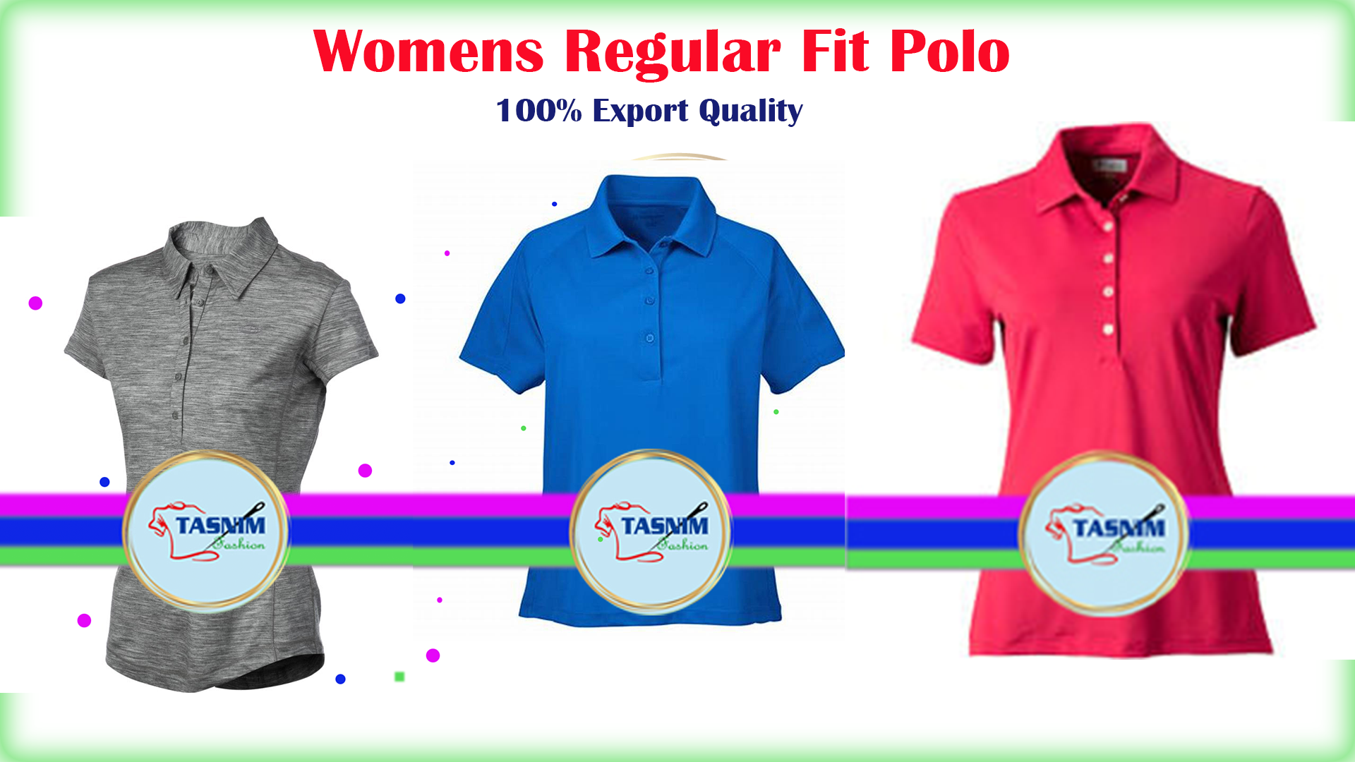 Womens Regular Fit Polo